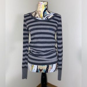 SOLD. !!!! SOLD. Y2K Grunge long sleeve stripper shirt. Size: M. Stretchy.